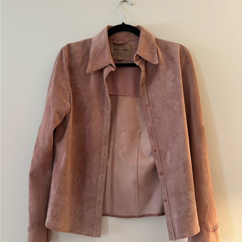 Vintage Pink Suede Jacket